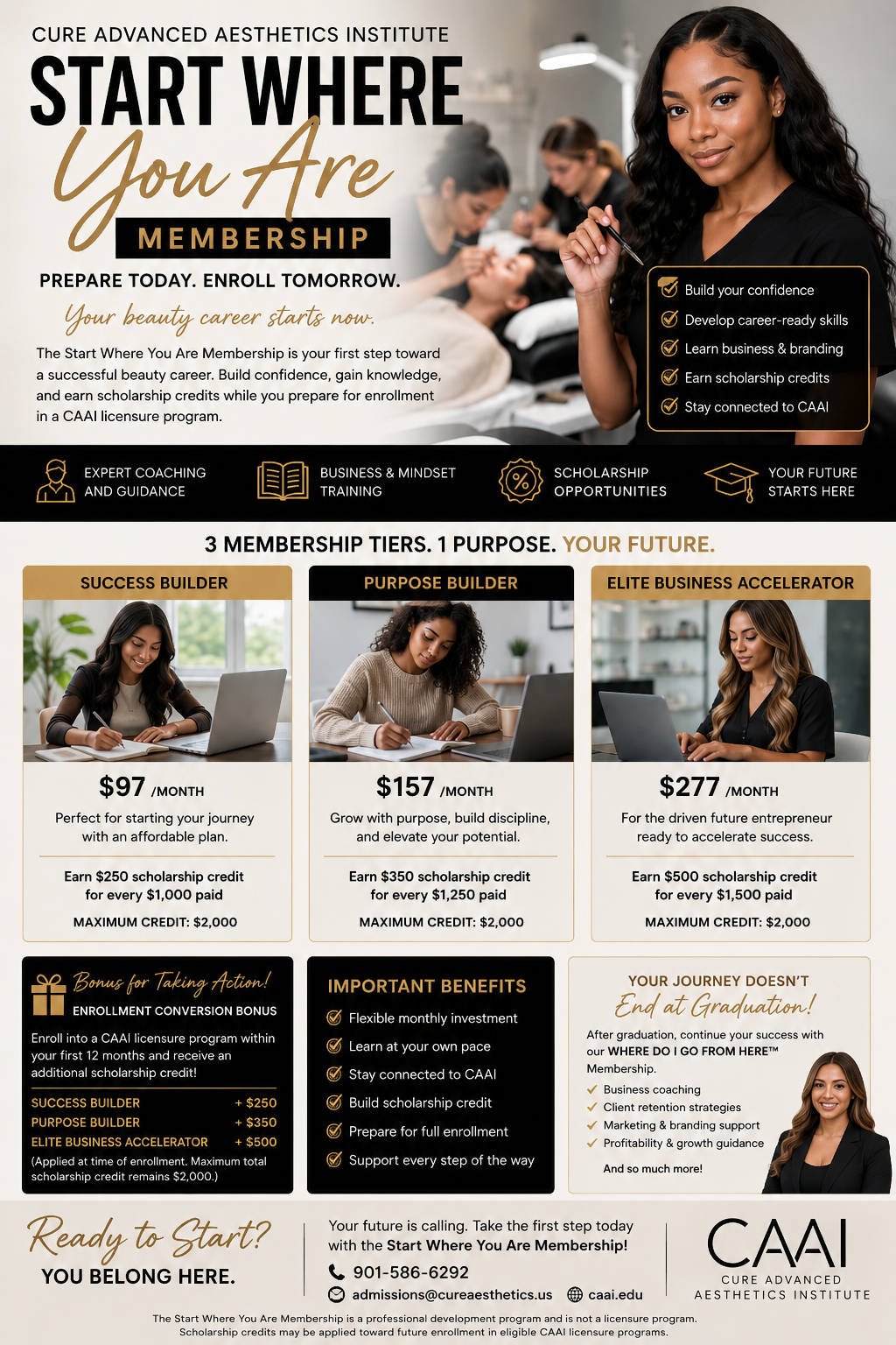 Start Where You Are Membership — Cure Advanced Aesthetics Institute